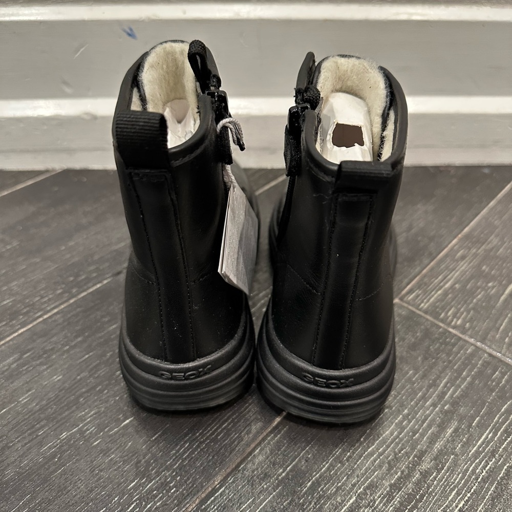 Geox girls warm lined leather boots